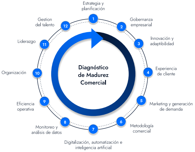 Diagrama diagnóstico de madurez comercial