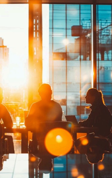 Equipo de trabajo colaborando